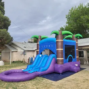 Tropical water slide ready fir fun