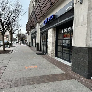 the outside of the building