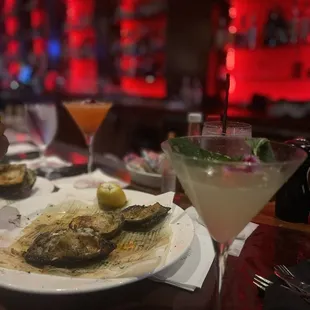 Oysters Rockefeller , martini