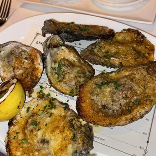 Chargrilled oysters