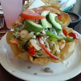 Shrimp Taco Salad