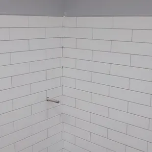 Bathroom tile in new store.