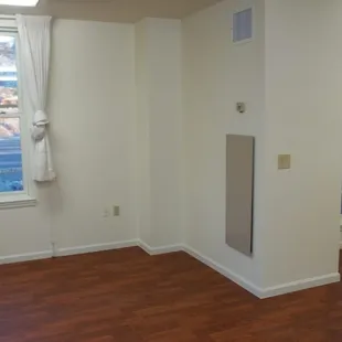 New vinyl in a dining facility.