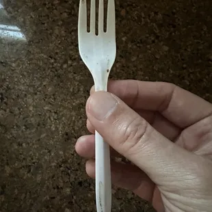 The utensils for my to go food.