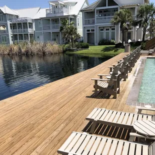 Sundeck from below the infinity pool
