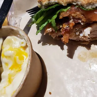 So much smoked turkey in the turkey club.