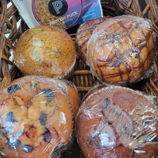  a basket of pastries