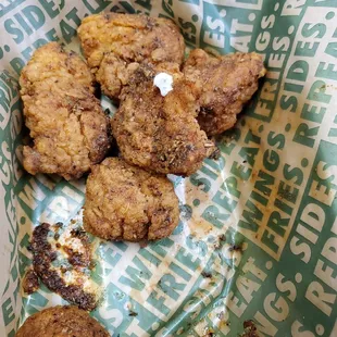 Boneless  wings dry rub