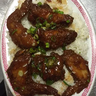 Also try tiger wings on top white rice spicy or regular flavor