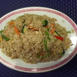 Vegetarian fry rice