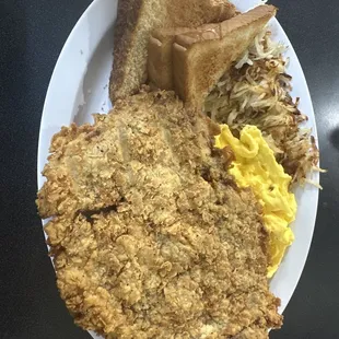 Chicken Fried Steak and eggs