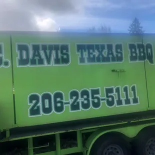 Look for this food truck and the owner in the left corner his bbq is just the best!