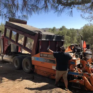 a man working on a road