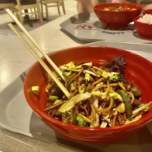 Custom bowl with beef