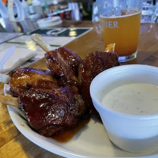 Pig wings were great