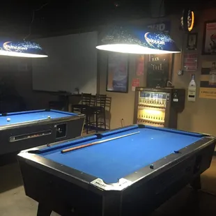 There&apos;s nothing like fresh felt and a man-cave feel to the pool area.