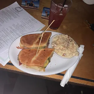 Cuban Sandwich and a Margarita on Girls Night