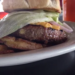 Look how tall that meat patty is!