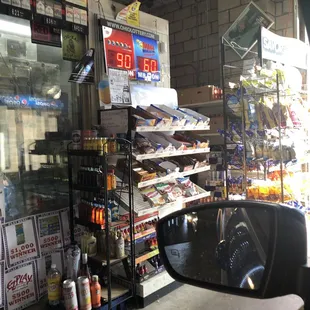 Snacks and where you pay