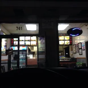Front of restaurant