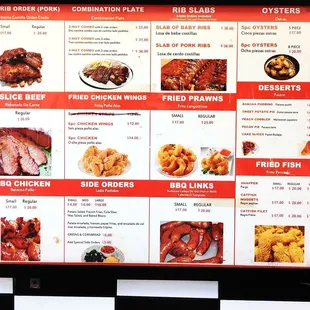 Menu. Spanish translation needs some work but its all good