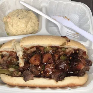 Not the same as the other yelp photo of the hogie but it tastes good.