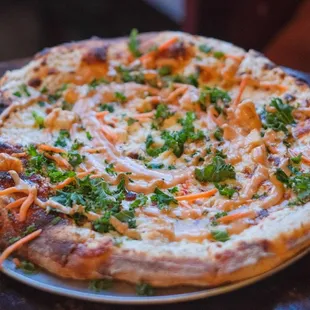 Honey chicken seasonal pizza