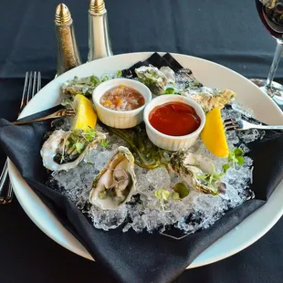 Oysters on a half shell