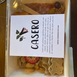  a box of food