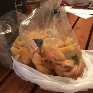 3 lbs worth of pickled mango... one for sis in law, one for wifey, and one for me! Woohoo!!!