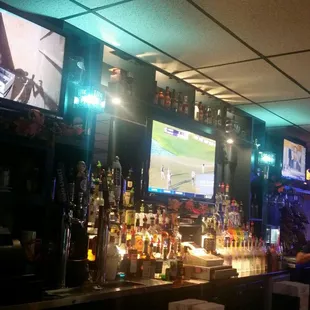 a man sitting at the bar
