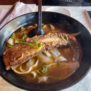 Beef rib noodles