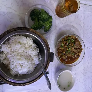 Chongqing Style Braised Pork Over Rice Combo