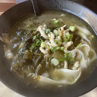 Fermented Vegetable and Fried Pork Mixian Soup