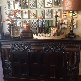 Hand carved buffet!