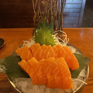 Salmon sashimi