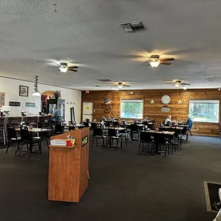 Inside of restaurant from a different location
