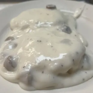 half order of biscuits and gravy