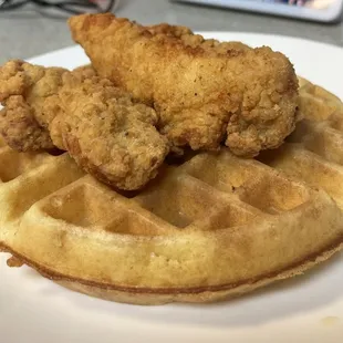 chicken and waffles