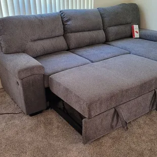 Couch fully set up