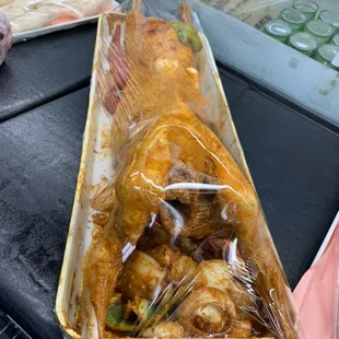 Ready to go to the Oven!
Whole Marinated Baby lamb or goat (Mandi) Arabic Style  /