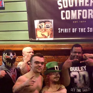 The micro wrestlers I met took a pic with