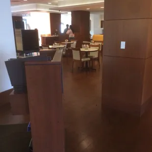 Podium and light switch