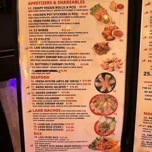 menu, sushi and sashimi