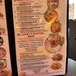 menu, sushi and sashimi