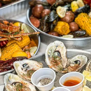 a platter of seafood