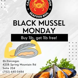 black mussel monday