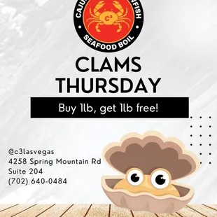 clams thursday