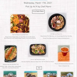 ramen and noodles, menu