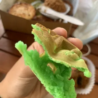 Pandan Green Waffles
